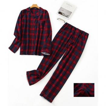 Pijamas Manga Larga Hombre Tamaño Grande Plaid