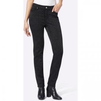 Schwarze Push-up-Jeans Gr. 42 von HEINE