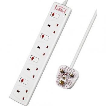 ExtraStar Wall Mounted Extension Lead with Surge Protection