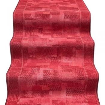 Alfombra de pasillo bordeada 67x800 cm burdeos antideslizante