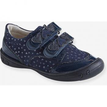 Chaussures de collection maternelle en cuir marine VERTBAUDET