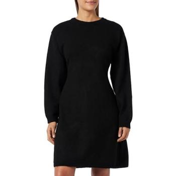 Mamalicious Black Long Sleeve Knitted Dress for Women – Size XL, Artikel 20018693