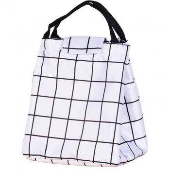 Bolso térmico con estampado a cuadros