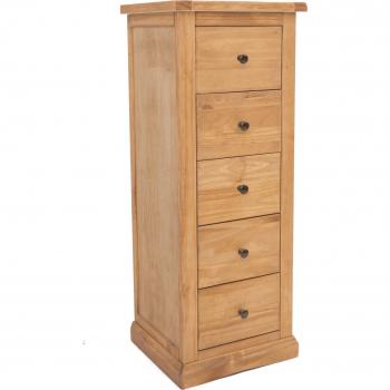 Lucca Narrow 5-Drawer Chest