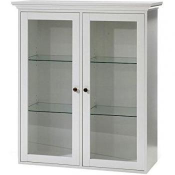 Weißer Dynamic24 Wandschrank Paris mit Sichtfenster
