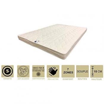 Latex naturel matelas 80x200 x 15 cm