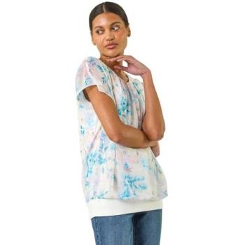 Soft Bloom Bubble Hem Shirt