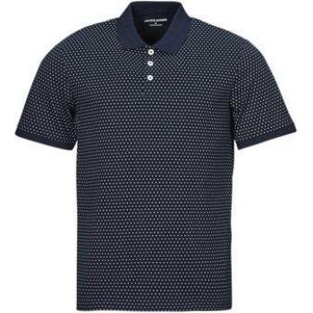 Polo Jack & Jones A Maniche Corte in Cotone e Poliestere Navy S