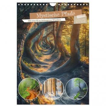 Mystische Pfade (Wandkalender 2025 DIN A4 hoch) CALVENDO Monatskalender