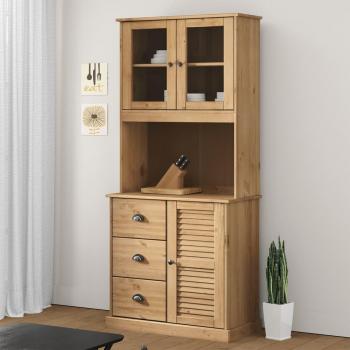 Armario de Madera de Pino para Tocador Vigo 78x30x100 cm