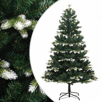 Artificial Hinged Christmas Tree with Flocked Snow 240 cm Vidaxl