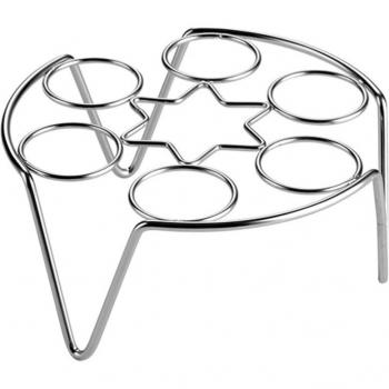 Soportes de acero inoxidable para huevos, 2 uds., multifuncionales y portátiles