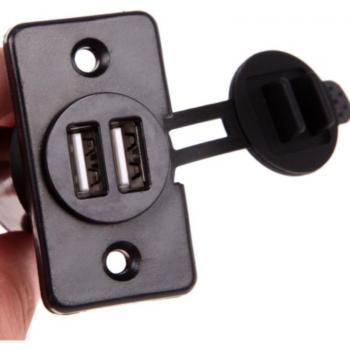 Enchufe múltiple para coche con salida USB universal e impermeabilidad