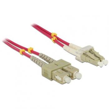 Cable de Fibra Óptica Dúplex LC/SC 10m OM4 50/125µ