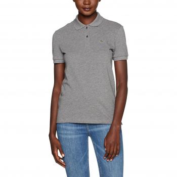 Polo Lacoste PF7839, Mujer, Gris (Galaxite Chine), Talla 40