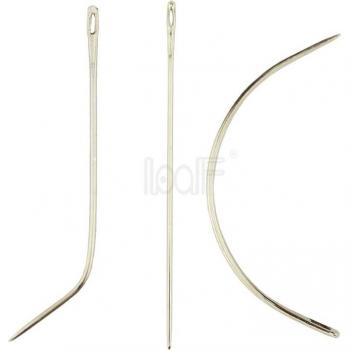 LOOF 12pcs C J I Type Hair Weaving Needles 6cm