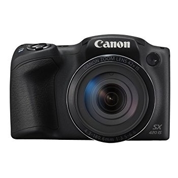 Canon 20.5MP SX420 IS Black Lens‑Ready