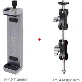 Portable 1/4″ Dual Ball Head Magic Arm for Phone, Video Light & Monitor