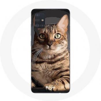 Bengal Cat Design Case for Samsung Galaxy A71