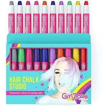 Temporary Hair Chalk in 10 Colors by GirlZone