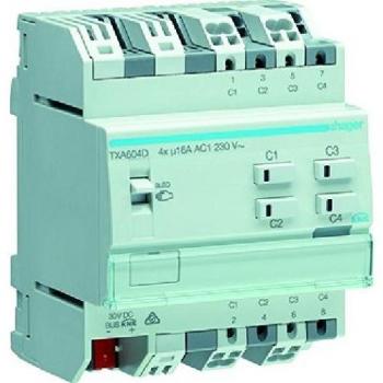 Hager TXA604D Attuatore per Persiana Din 6 Canali