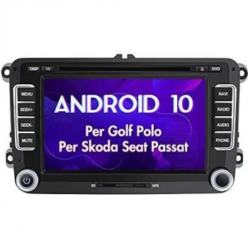 AWESAFE 7” Android 10.0 Radio CD/DVD SD USB RDS DAB per VW Passat