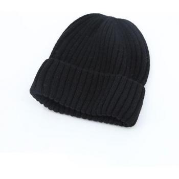 Chapeau en laine tricoté pour femme, automne, style décontracté, couleur unie