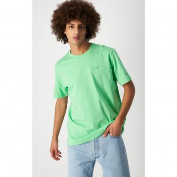 T-shirt vert lime avec logo brodé coupe décontractée