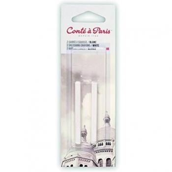 Conté à Paris Artist Grade White HB Sketching Carre Crayons (Pack of 2)