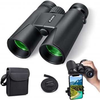 Jumelles de camping 10x42 HD avec support de smartphone