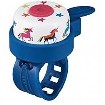 Timbre de bicicleta micro, color azul y blanco