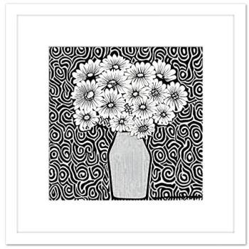 Vintage Swirl Flower Frame