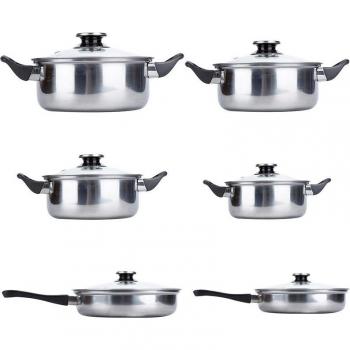 6-Piece Cookware Frying Pan Set