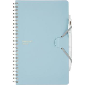 KOKUYO A5 Blue Grid Soft Ring Notebook