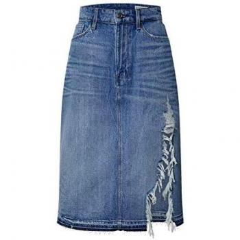G-STAR RAW Jupe A-Line Midi 3301, Bleu
