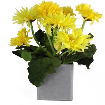 Daisy (Yellow), 33cm, Artificial, In Pot