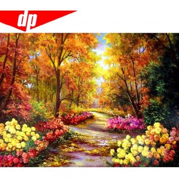 Mountain Lake Scenic Diamond Craft Kit – Full Round (20x30 cm)