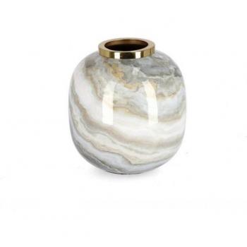 Marsha Set di Vasi 4 – Bianco, Grigio, Oro, Dimensione 17×17 mm