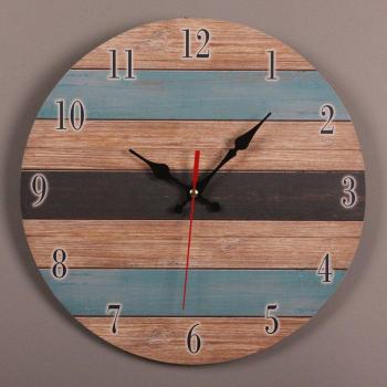 Reloj de Pared Artesanal de Estilo Vintage