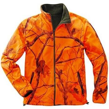 ELUTEX 8190: Willow Fleece‑Jacke, XXL – Grün und Orange