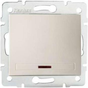 Interrupteur domestique crème encastré 250 V AC