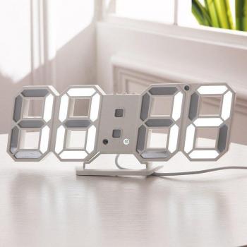 LED Desktop Clock with Date, Temperature, and Alarm