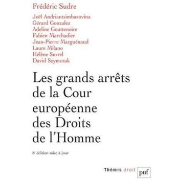 Les grands arrêts de la Cour européenne des droits de l'homme