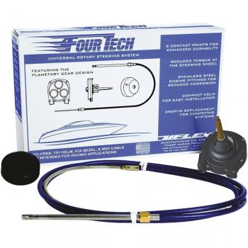 Uflex Fourtech 10FT Mach Rotary Steering System with Helm, Bezel & Cable
