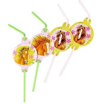 Rennpferd-Party-Straws – 8-Pack