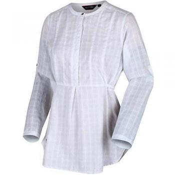 Blusa Ligera de Algodón Coolweave Regatta Maladee para Mujer, RWS094, Blanco