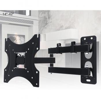 Montura de Pared para TV 14-42” con Clip de Cable