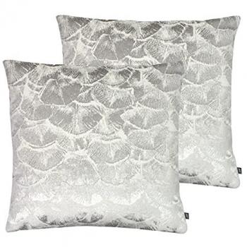 Ashley Wilde Jaden Compact Silver Cushion 50x50x4cm
