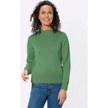 Figurumspielender Stehkragenpullover