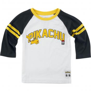 Maglietta a maniche lunghe Pokémon Pikachu 025 110/116 ragazzi e ragazze